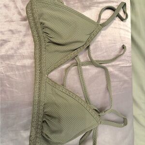 Xhilaration Olive Green Bikini Top